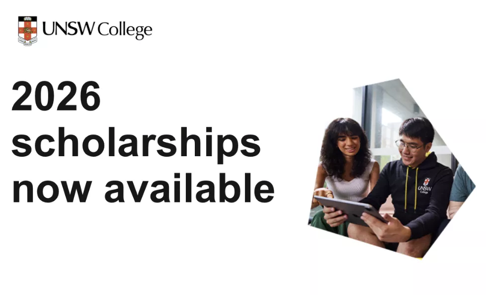 UNSW College:2026 scholarships now available